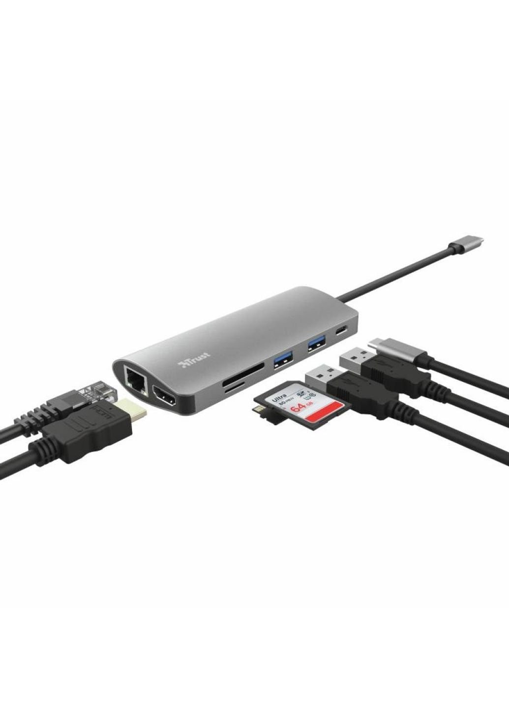 Концентратор DALYX 7-IN-1 USB-C ALUMINIUM (23775_) Trust (250125330)