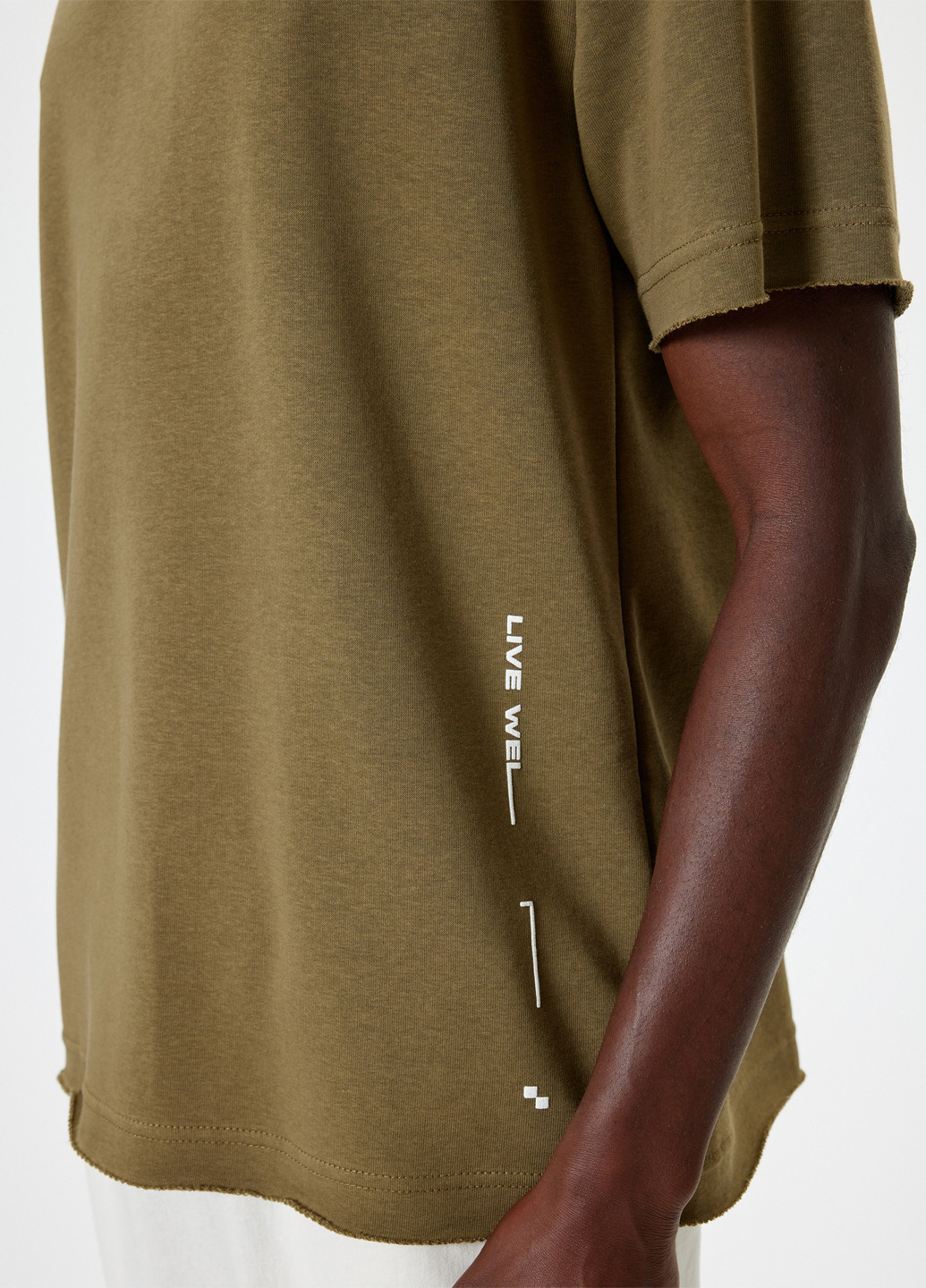 Светло-коричневая футболка KOTON