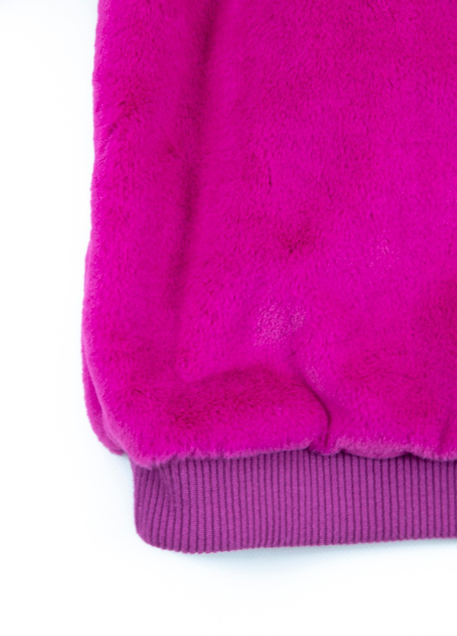 Світшот жіночий рожевий теплий Bebe - крій напис рожевий кежуал - (252306056)