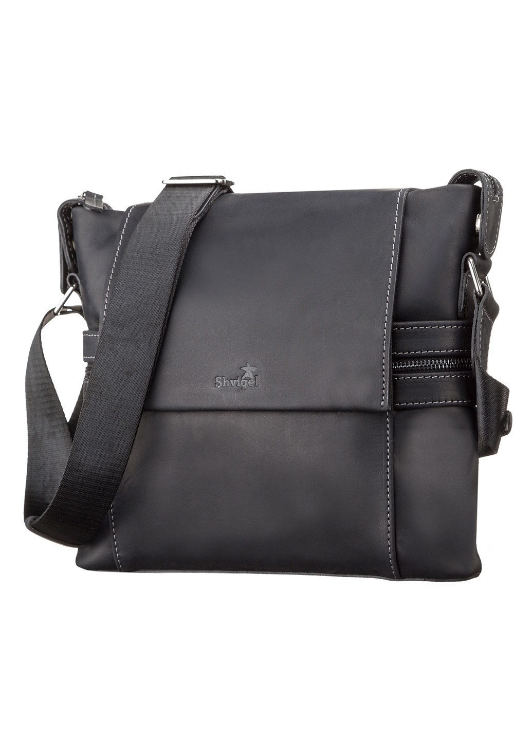 Мужская кожаная сумка 25х28х6 см Shvigel (252412695)