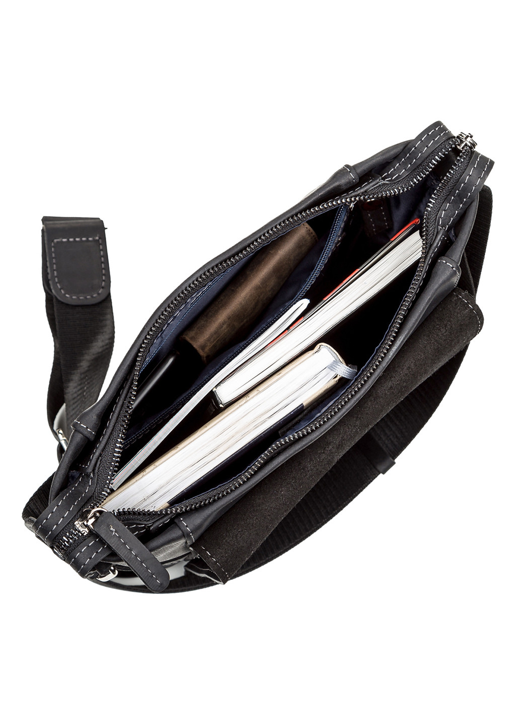 Мужская кожаная сумка 25х28х6 см Shvigel (252412695)