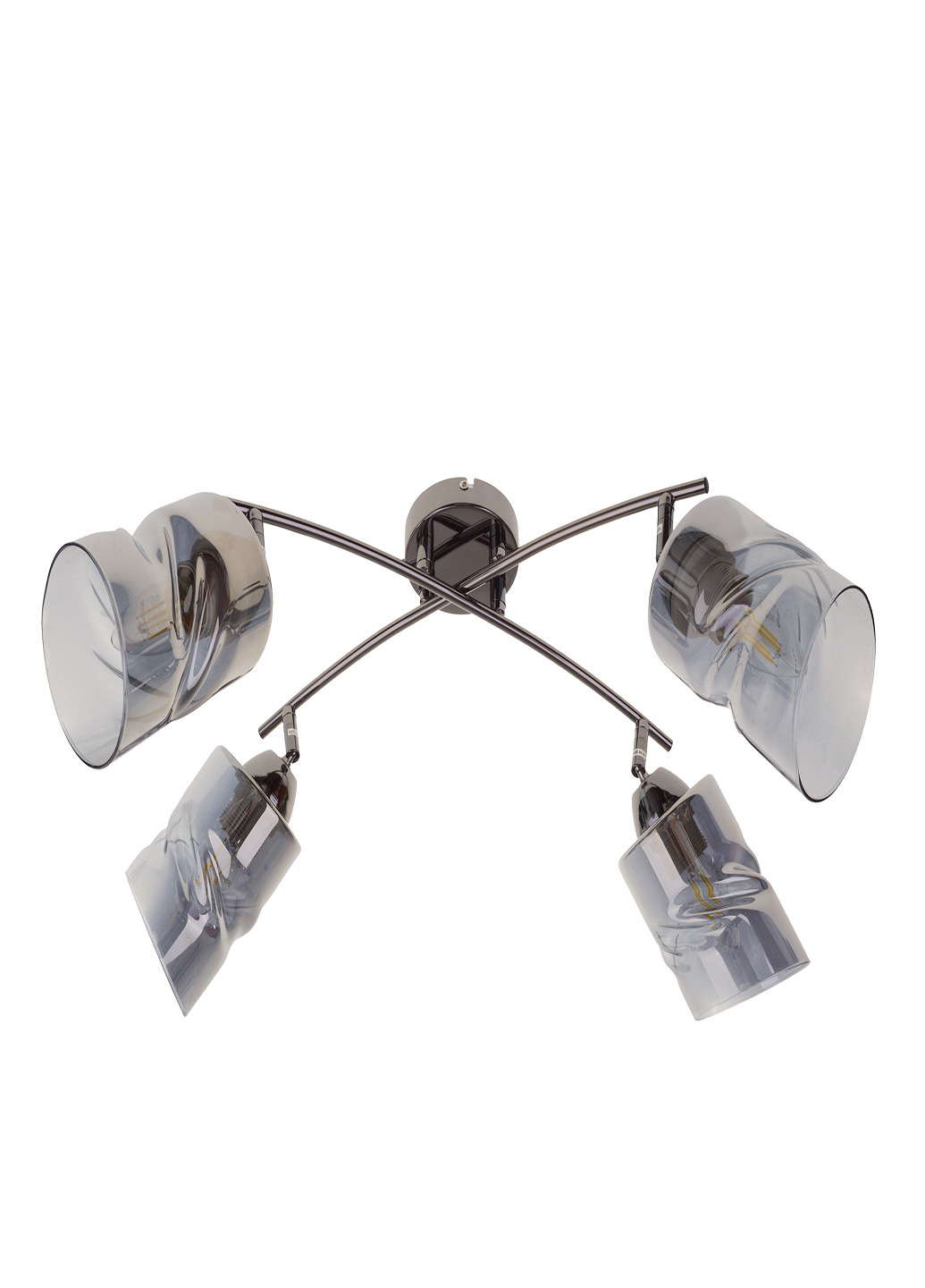 Люстра на 4 лампочки LK-723S/6 E27 BK + CH Brille (251290928)