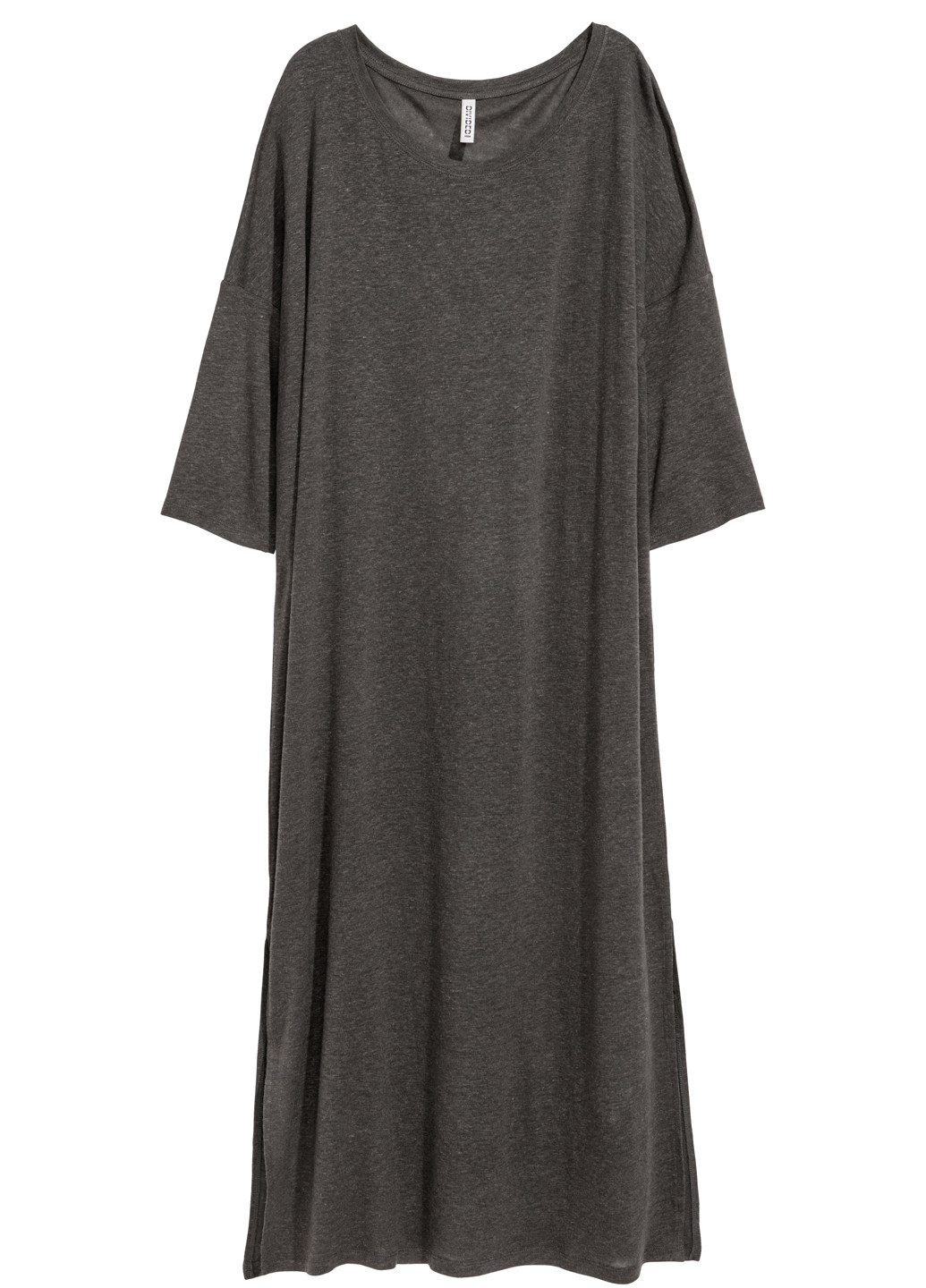 Темно-сіра кежуал платье H&M однотонна