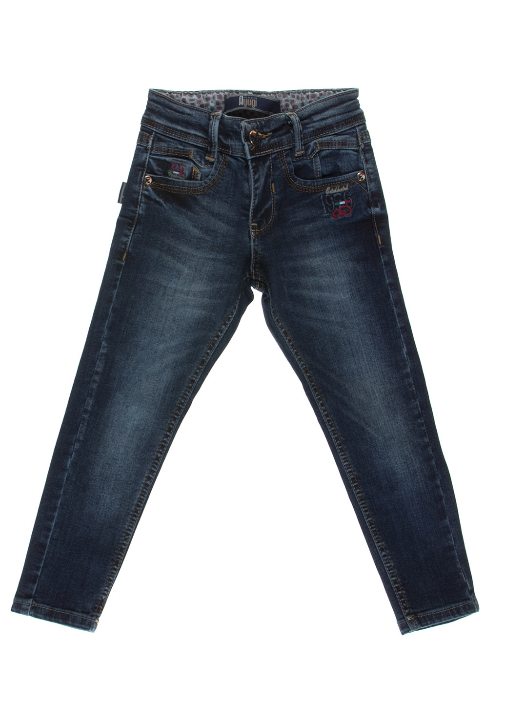 Синие демисезонные со средней талией джинсы Ayugi