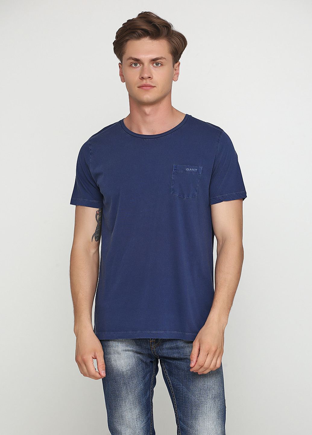 Темно-синяя футболка Gant