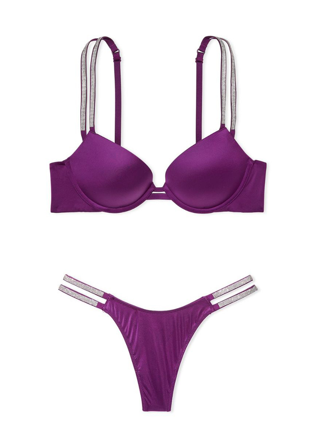 Фіолетовий демісезонний комплект (бюстгалтер, трусики) Victoria's Secret
