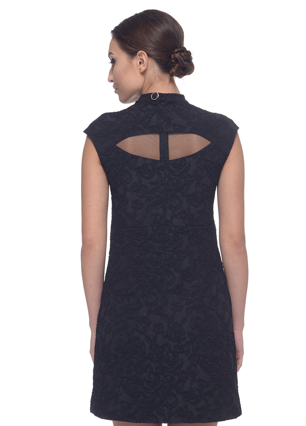 Черное кэжуал платье Arefeva фактурное