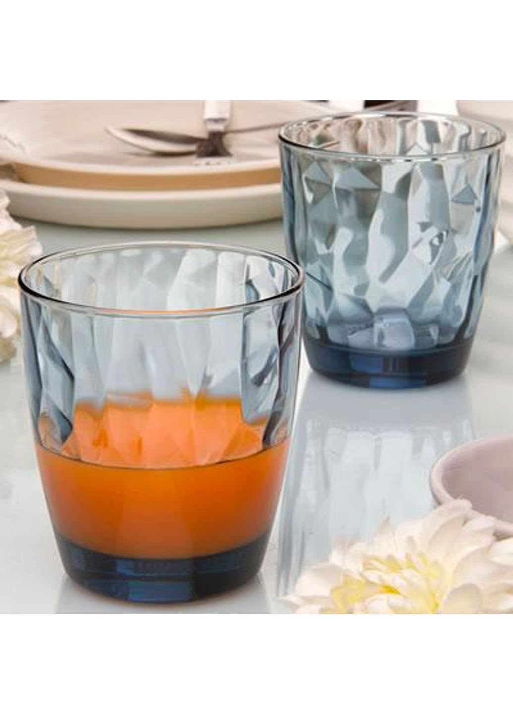 Стакан низкий Diamond Ocean Blue 302259-M-02321990 390 мл синий Bormioli Rocco (253618704)