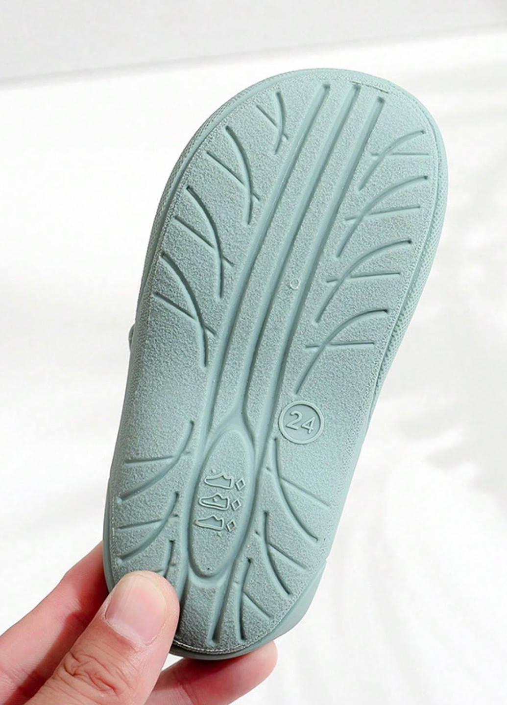 Оливковые кэжуал сандалии SHEIN на липучке