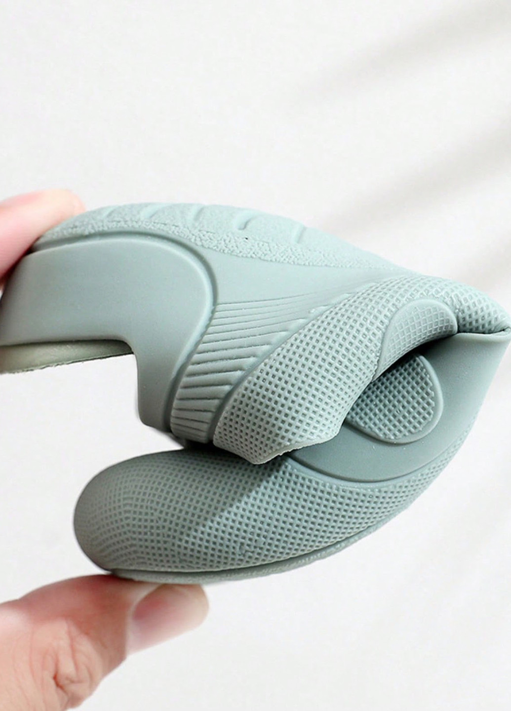 Оливковые кэжуал сандалии SHEIN на липучке