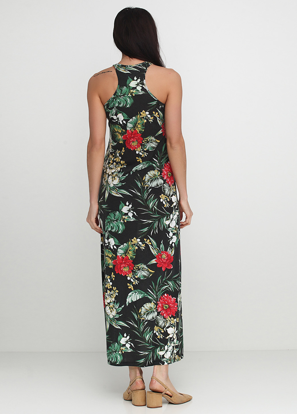 Чорна кежуал сукня, сукня Ralph Lauren з квітковим принтом