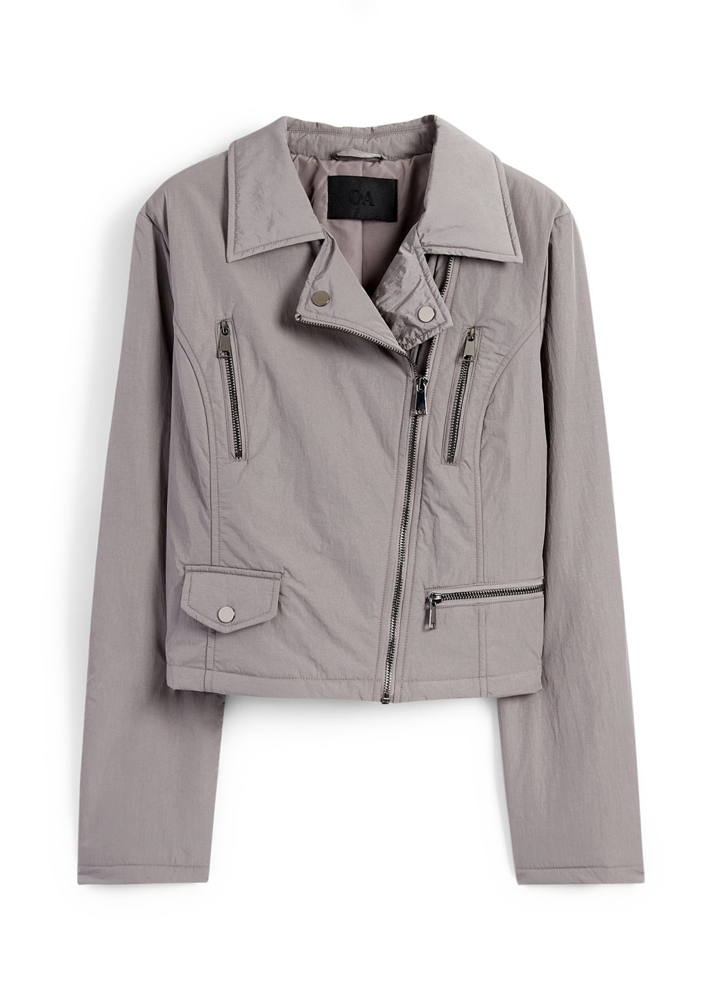 Серая демисезонная куртка косуха C&A