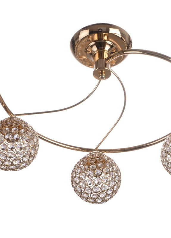 Люстра молекула для натяжної стелі кришталева куля BR-01 381S/3 E14 G Brille (253886333)