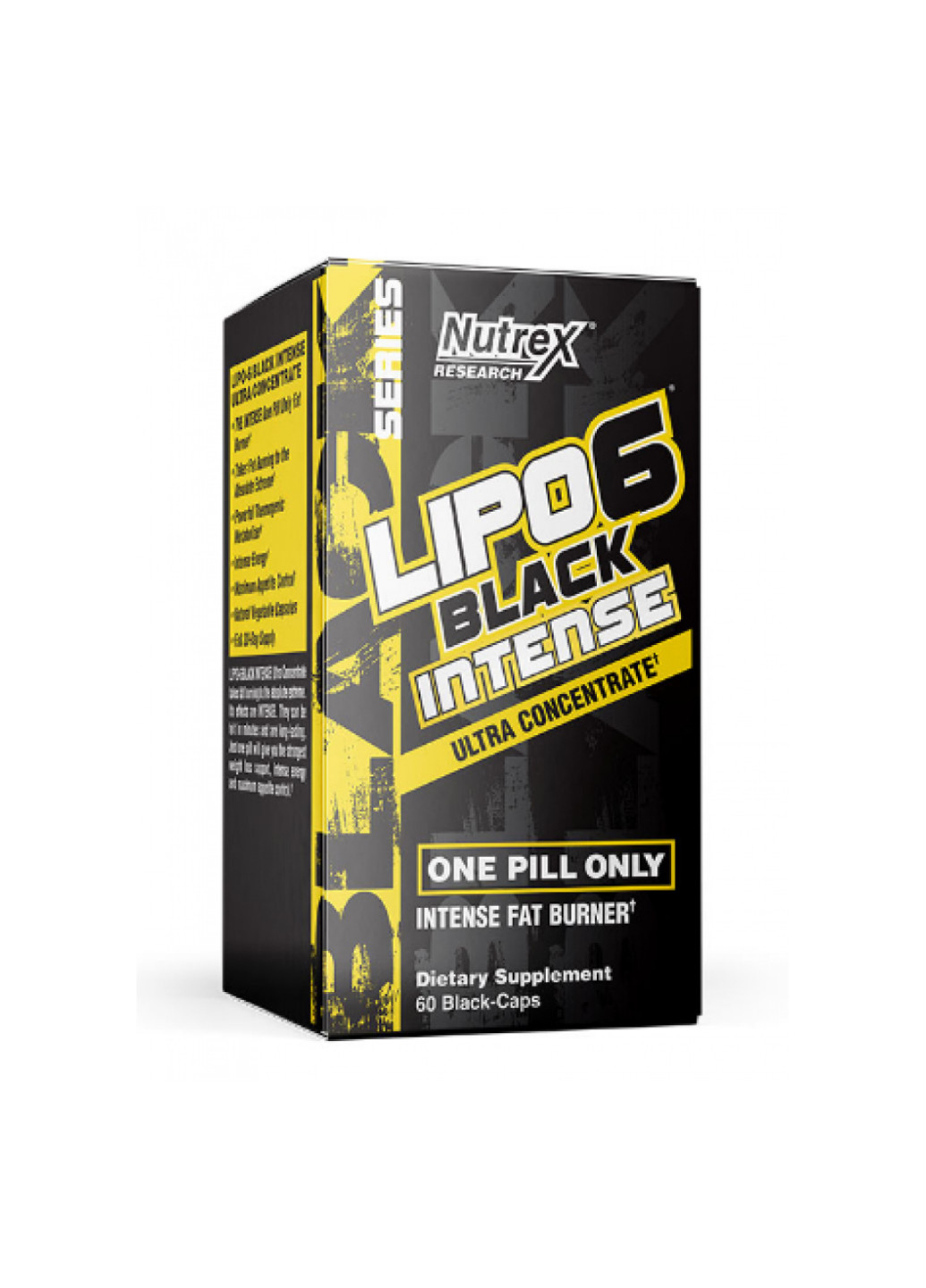 Жироспалювач для схуднення Lipo 6 Black Intense - 60 caps Nutrex (254805118)