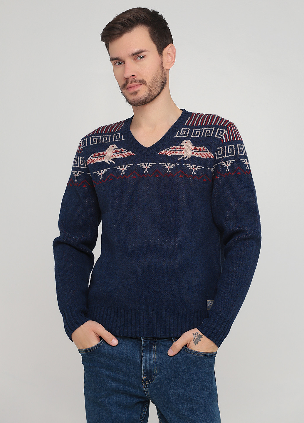 Синий демисезонный пуловер пуловер Ralph Lauren