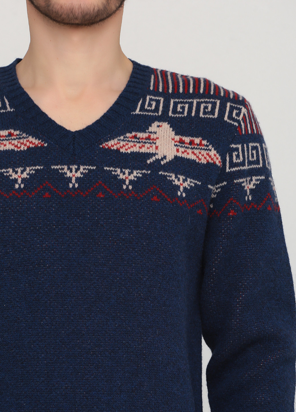 Синий демисезонный пуловер пуловер Ralph Lauren