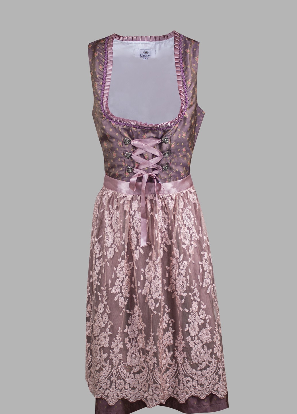 Светло-фиолетовое кэжуал платье Edelnice с цветочным принтом