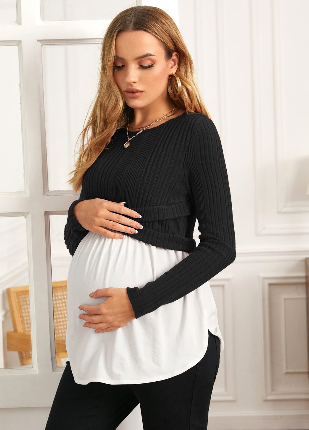 Лонгслів для вагітних SHEIN (322813524)