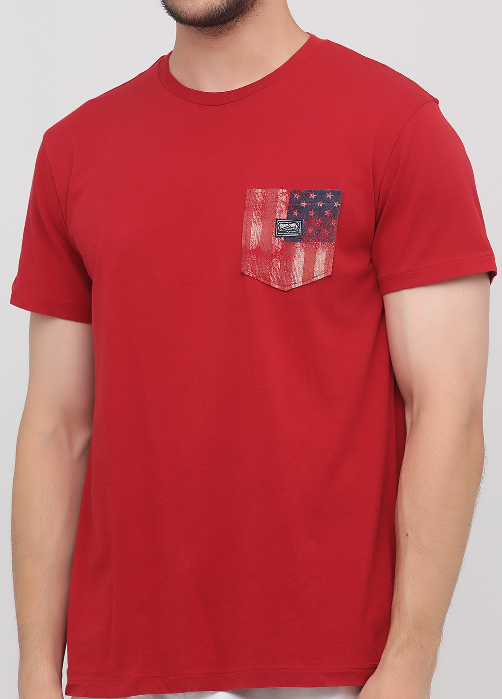 Темно-красная футболка Ralph Lauren