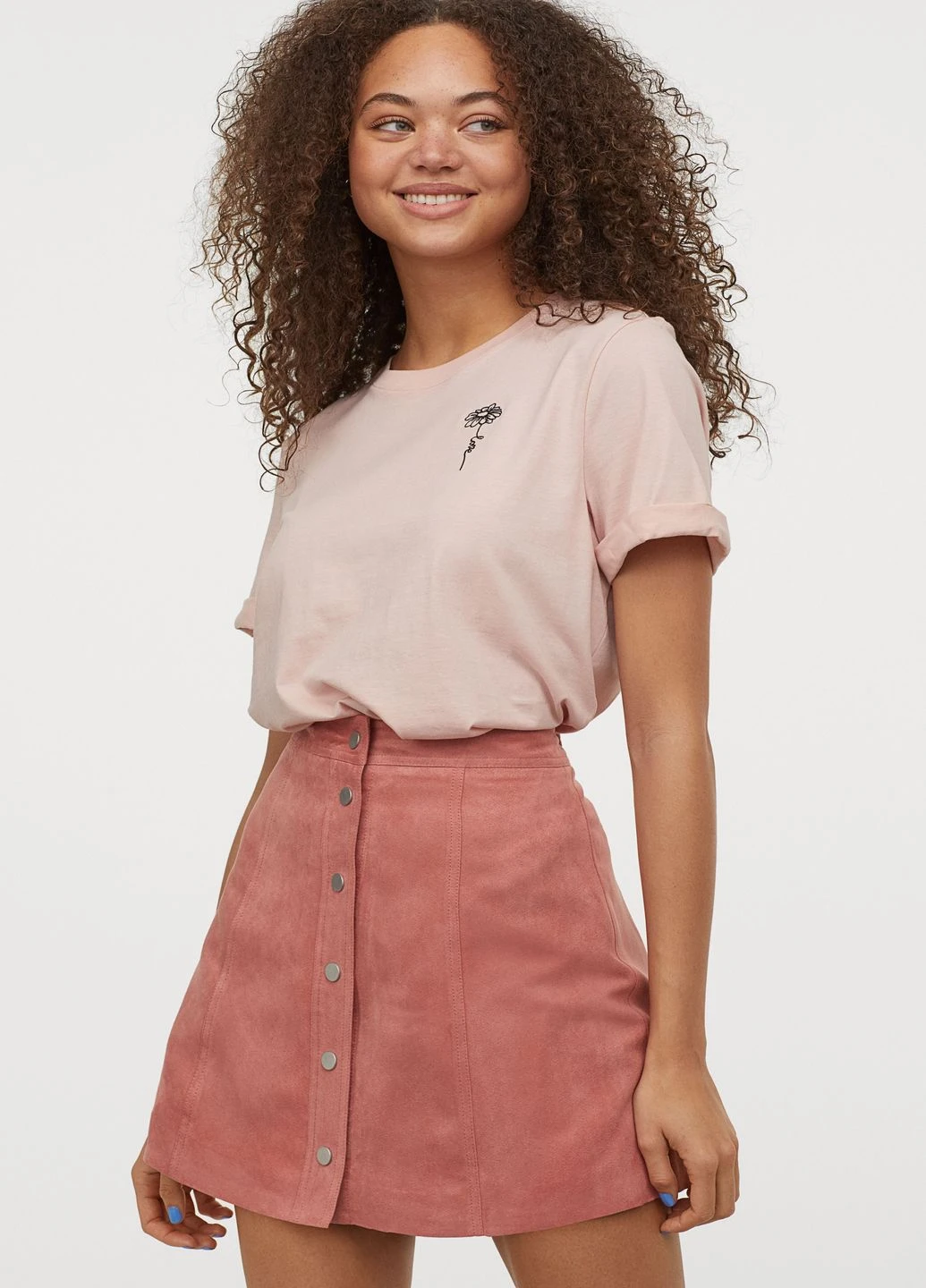 Розовая юбка H&M