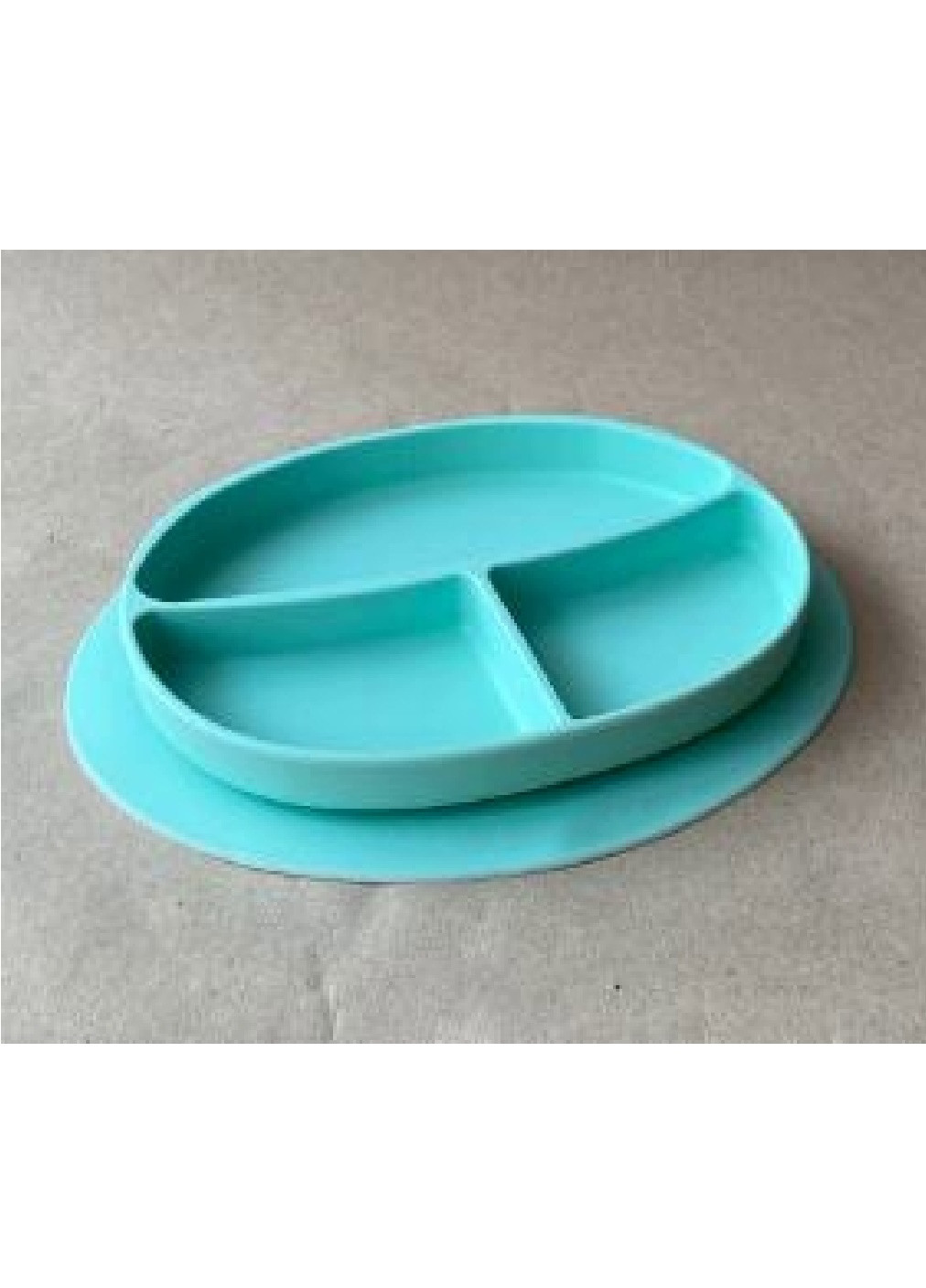 Детский силиконовый набор посуды для детей из пяти предметов (1427523-Т) Голубой Francesco Marconi (251406906)