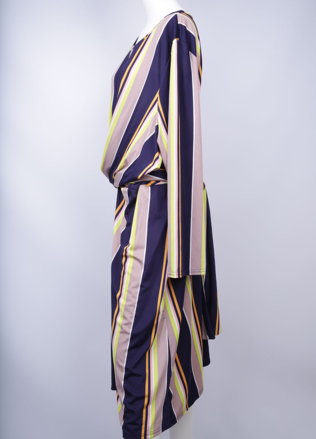 Комбинированное кэжуал платье Mark в полоску