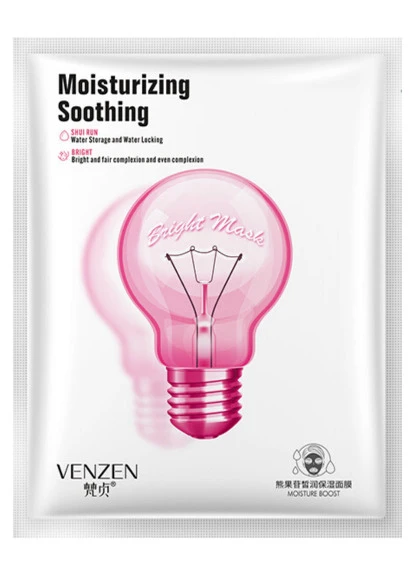 Відбілювальна тканинна маска для обличчя Moisturizing Soothing Hydrating Moisturizing Mask Venzen (250116051)