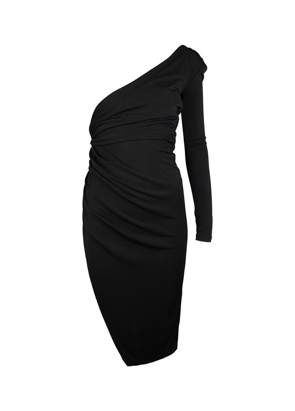 Черное кэжуал платье Guess однотонное