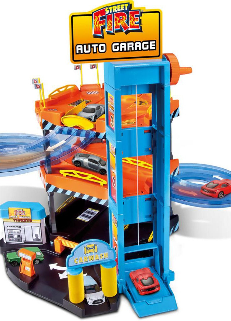 Игровой набор Паркинг 3 уровня 2 машинки (1830361) Bburago Паркінг 3 рівня 2 машинки (202365611)