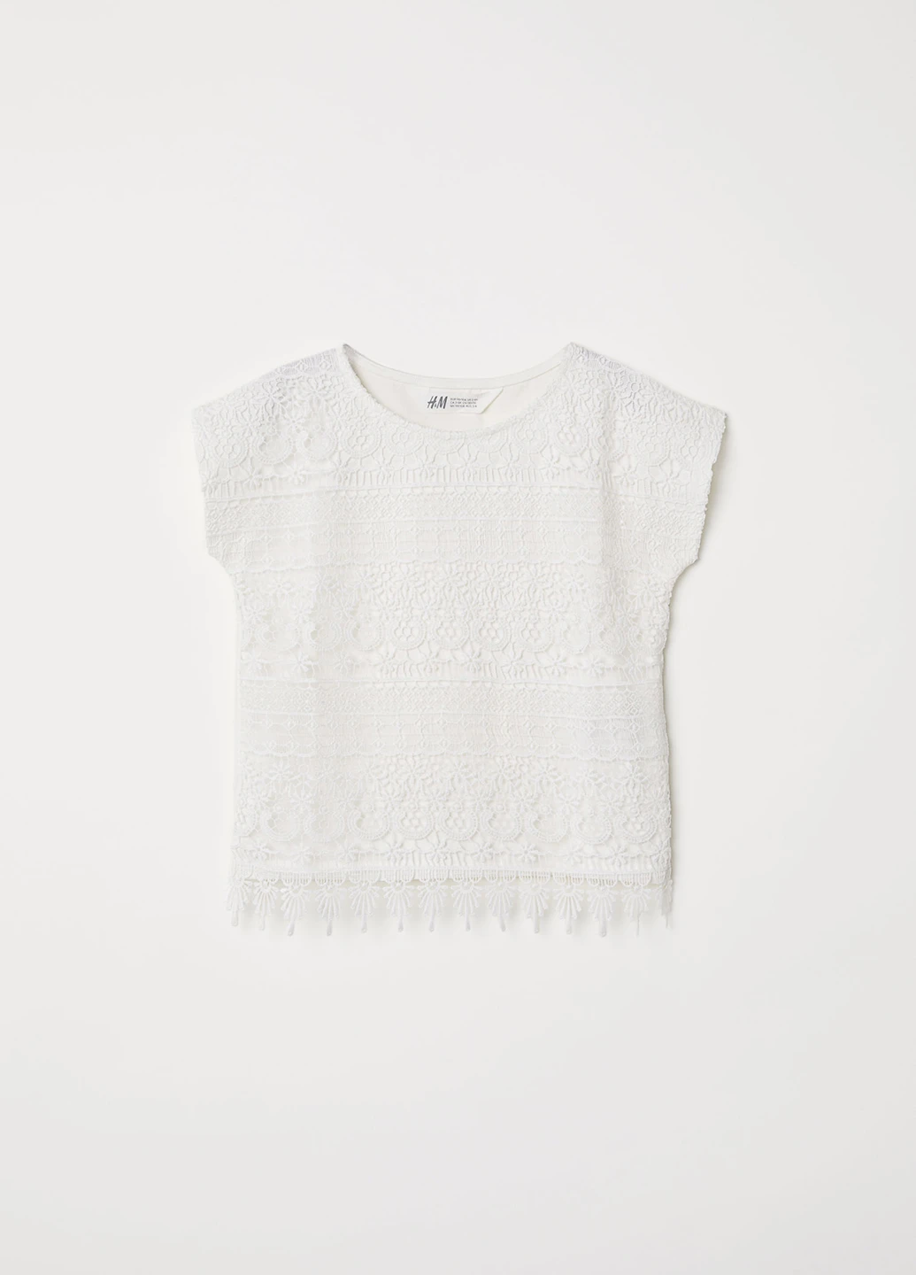 Белая блузка H&M летняя