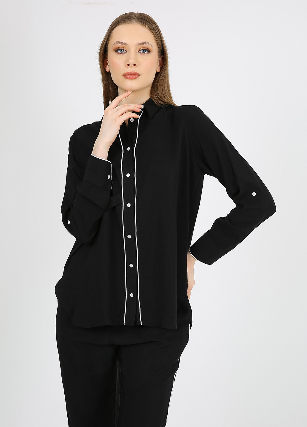 Чёрная блуза Casalini