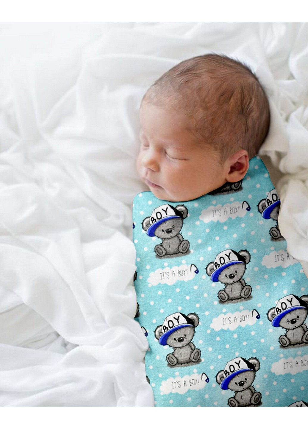 Набір пелюшок бязь BOY BEAR BLUE STARFALL GREY (2 шт) Cosas (250498734)