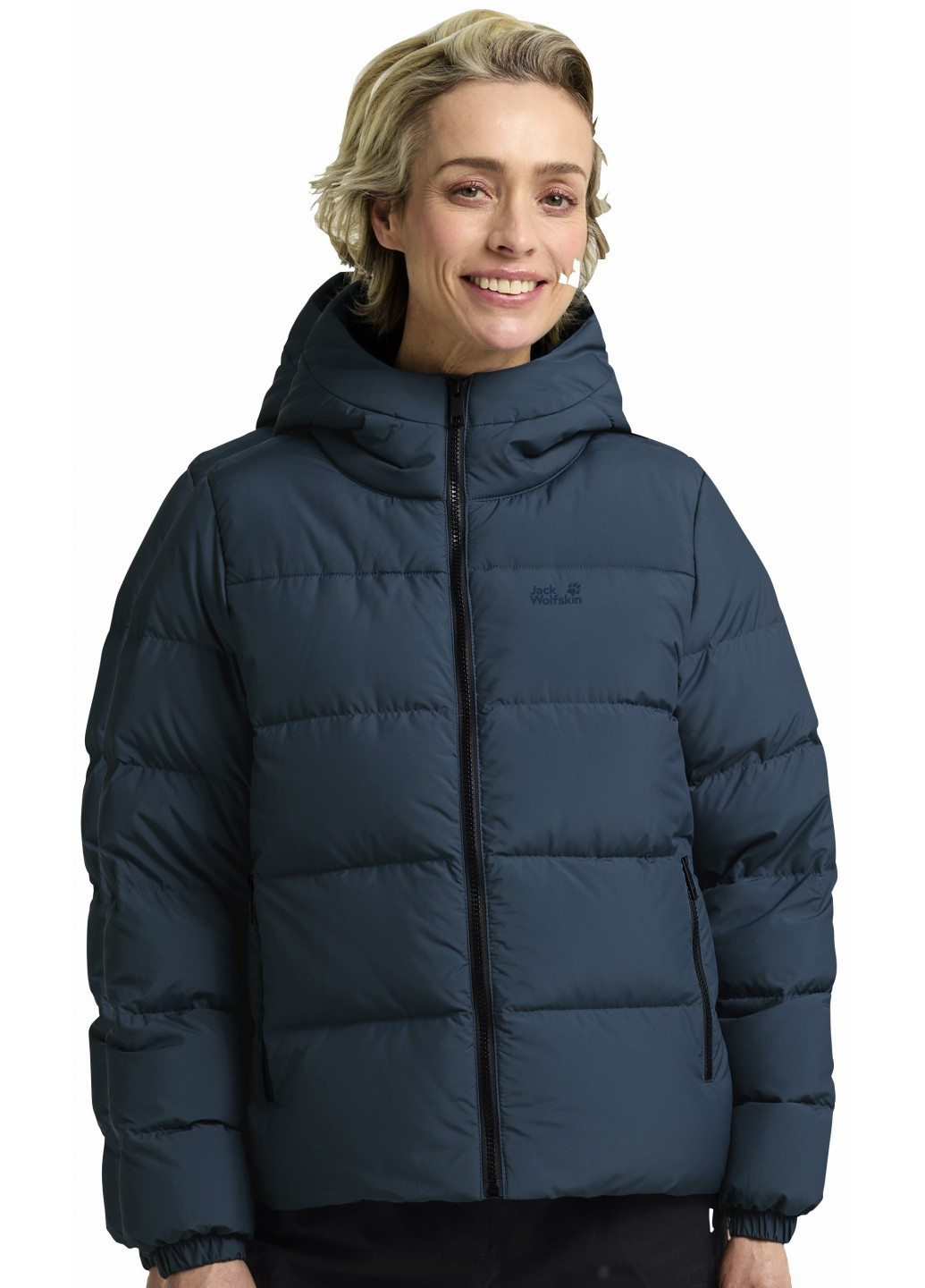 Темно-синий зимний Пуховик Jack Wolfskin