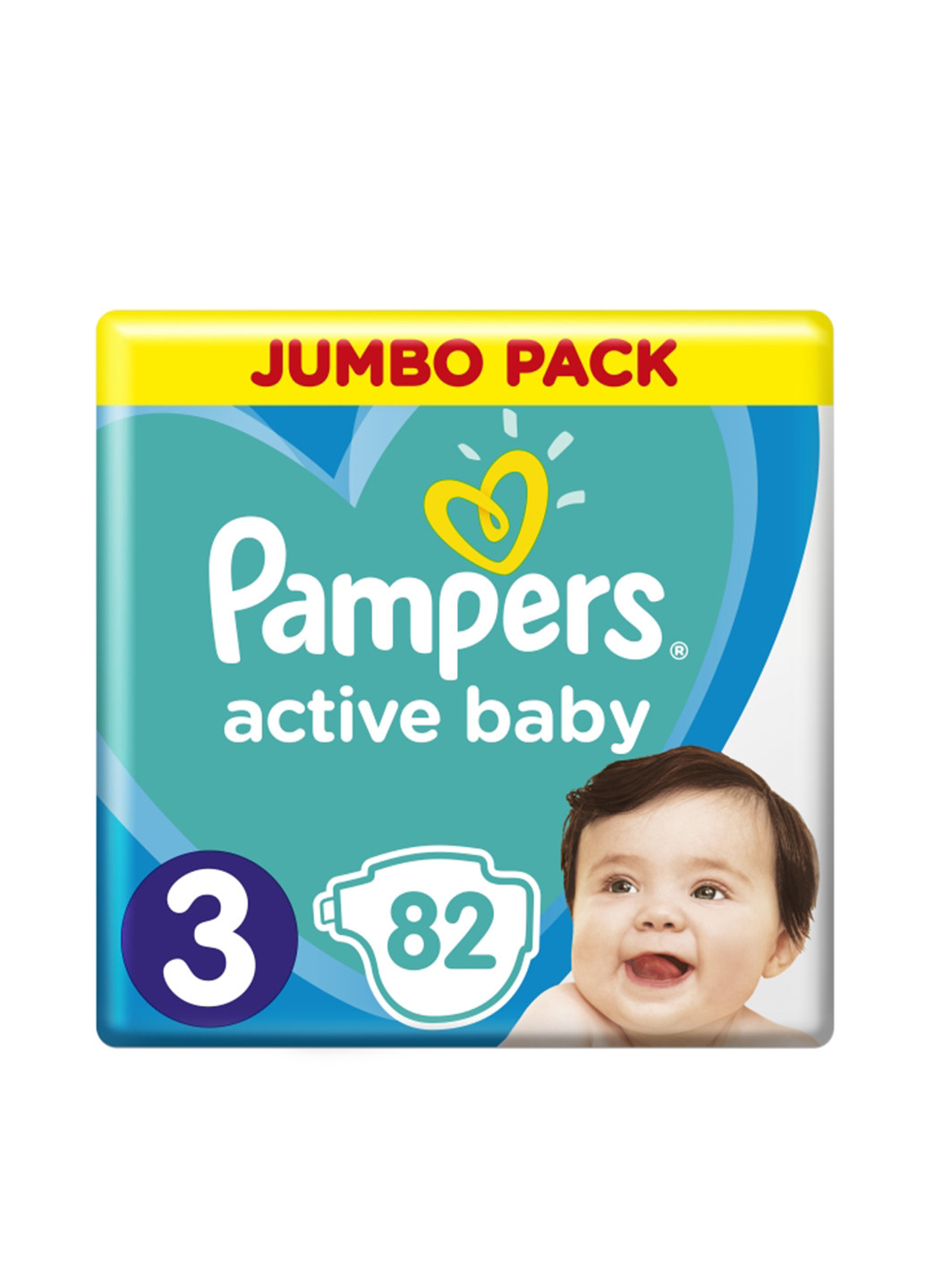 Подгузники Active Baby 3 (6-10 кг), (82 шт.) Pampers (130948151)