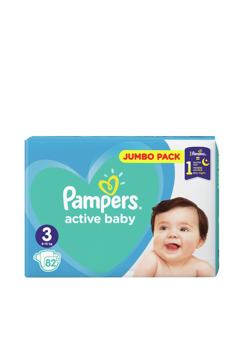 Подгузники Active Baby 3 (6-10 кг), (82 шт.) Pampers (130948151)