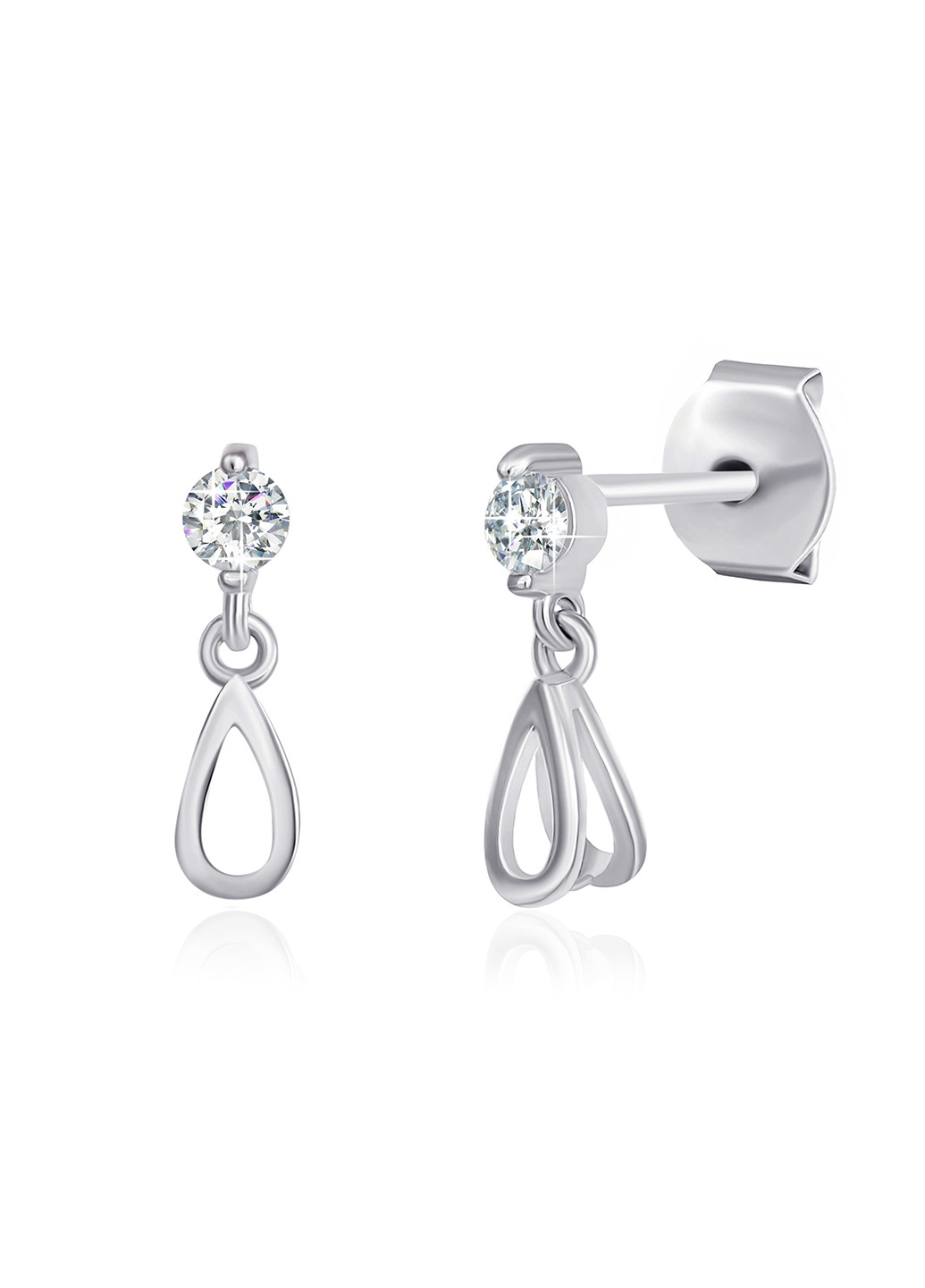 Серебряные серьги с фианитами с2ф/4004а Silvex925 (201169340)
