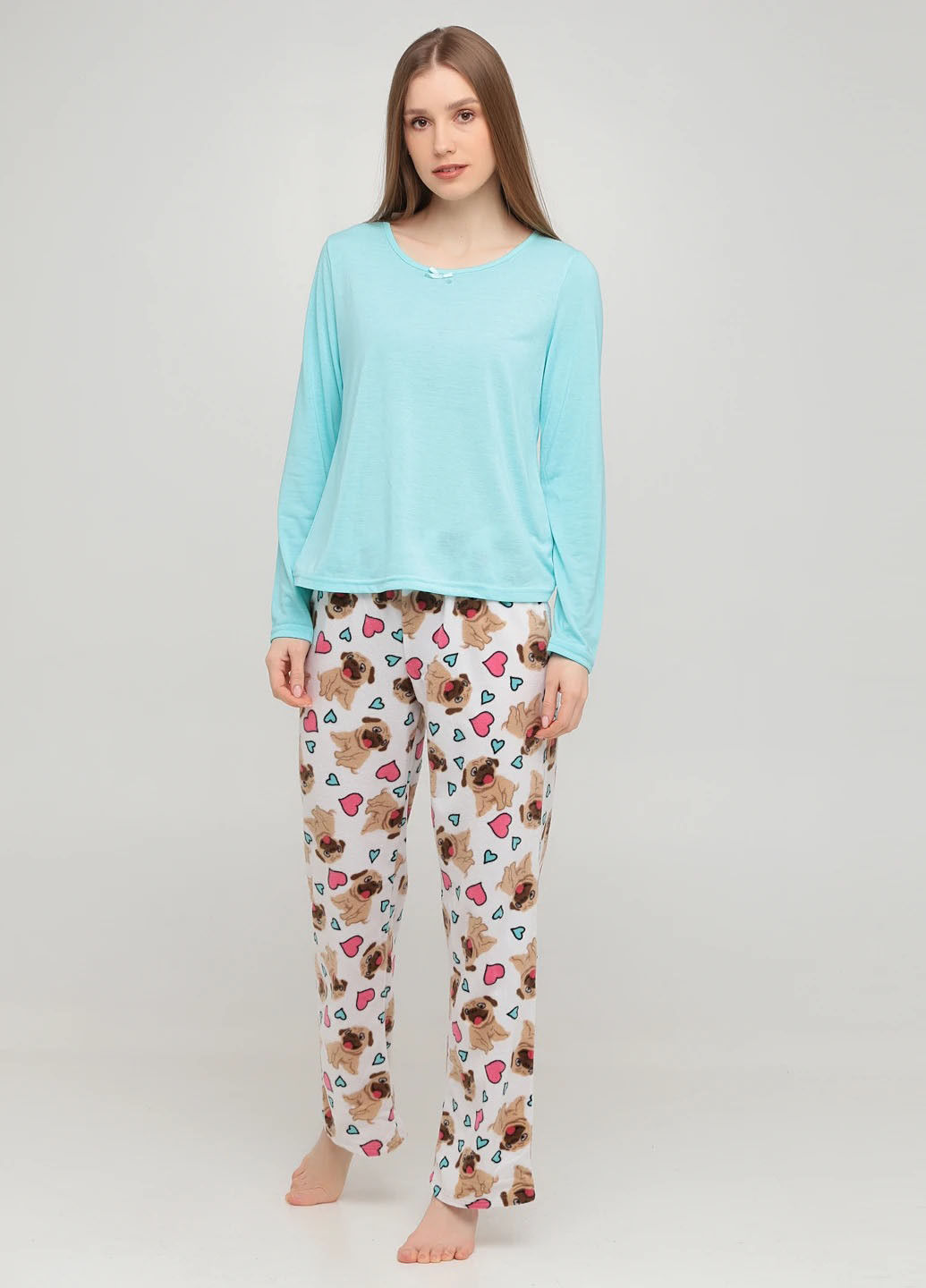 Комбинированный демисезонный комплект (лонгслив, брюки) Studio