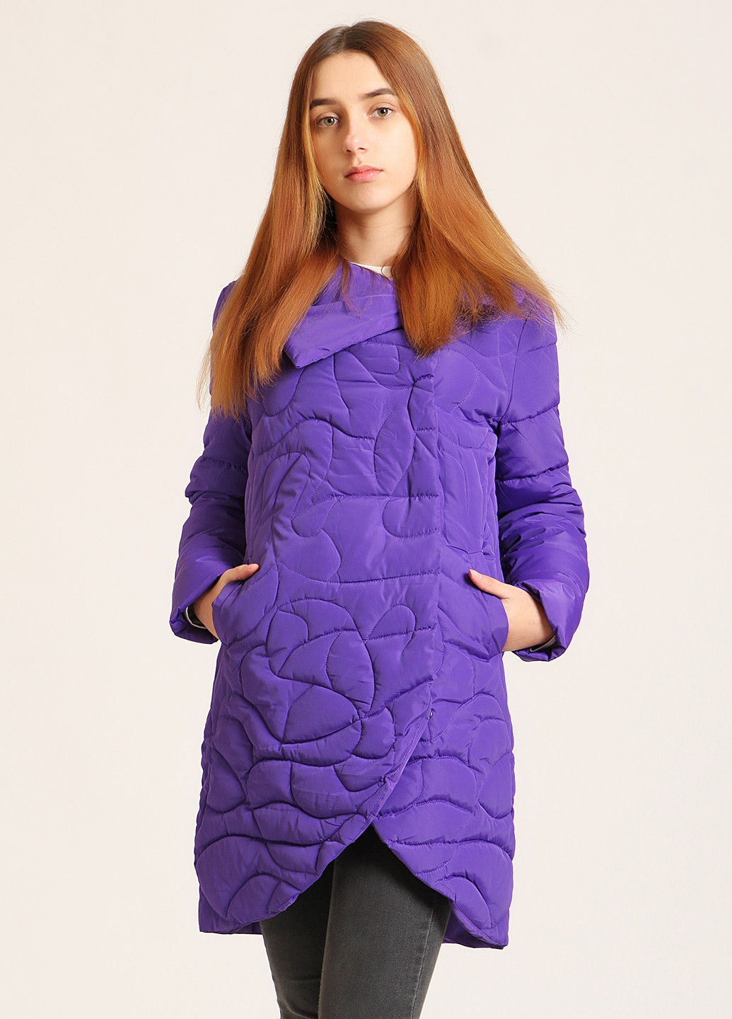 Фиолетовая демисезонная пальто Mtp