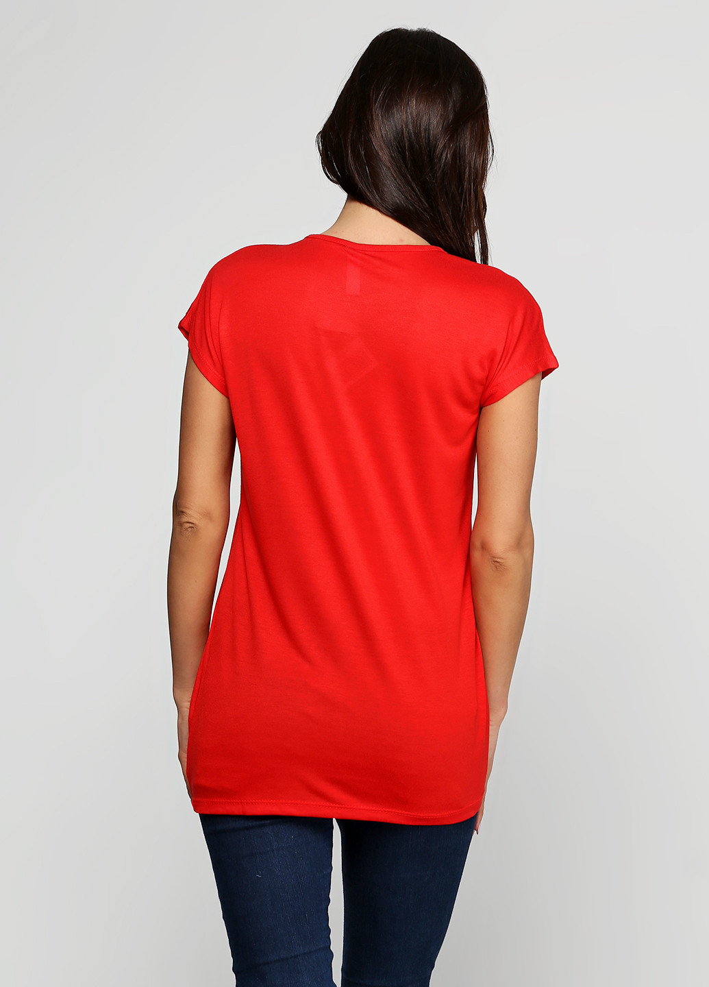 Красная летняя футболка Bir Kim