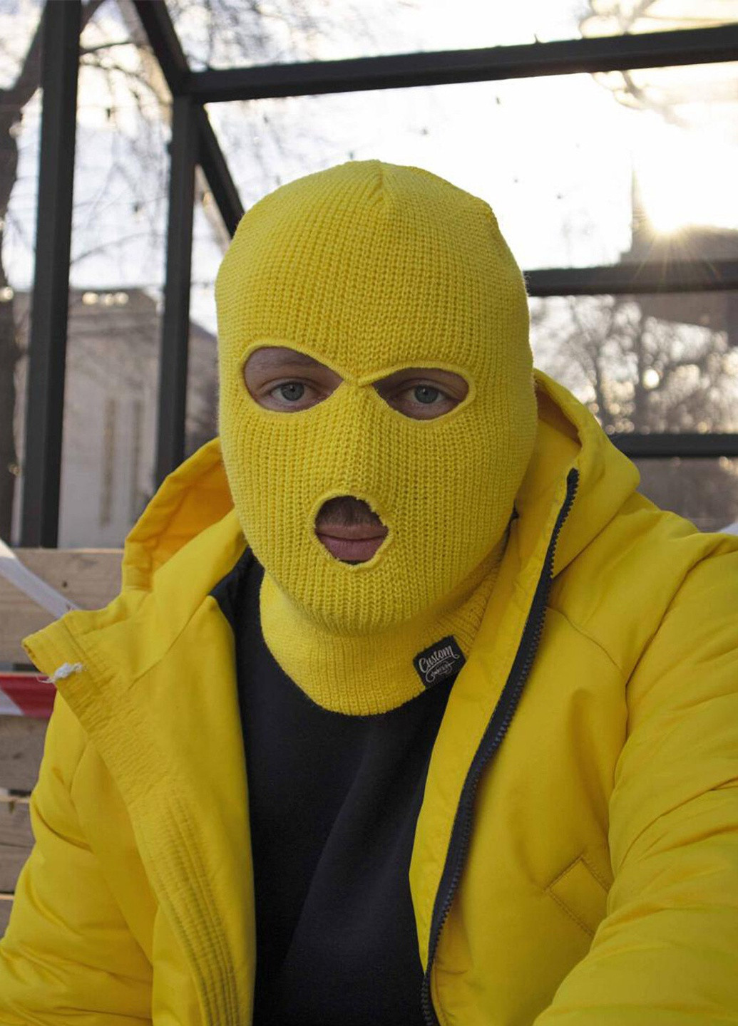 Custom Wear балаклава face off жовта однотонний жовтий кежуал виробництво - Україна