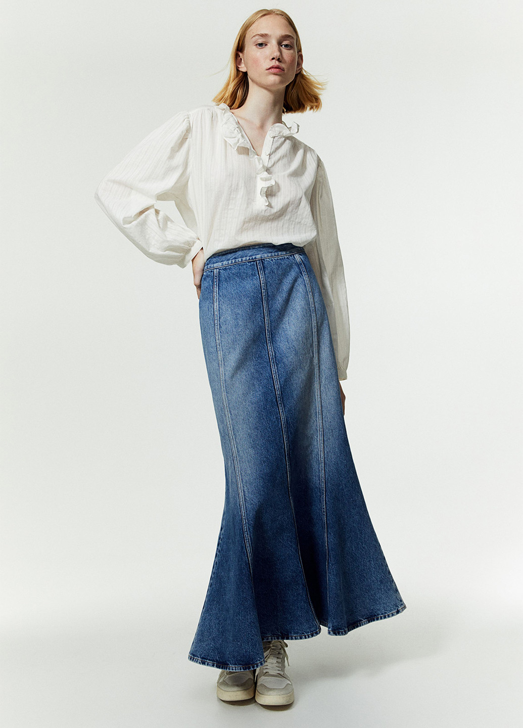 Кремовая блуза H&M