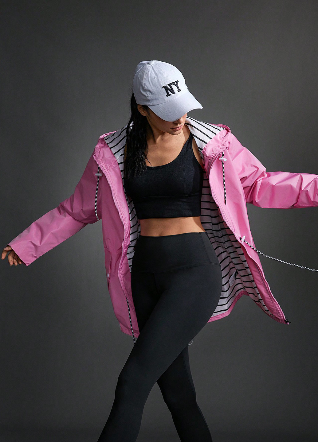 Розовая демисезонная куртка SHEIN