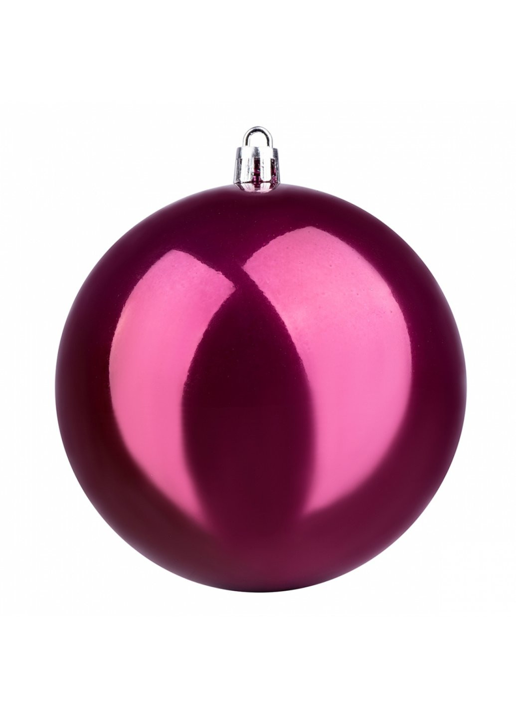 Елочная игрушка шар 10 см, бледно-пурпурный, перламутровый (973508) YES! Fun (254593375)
