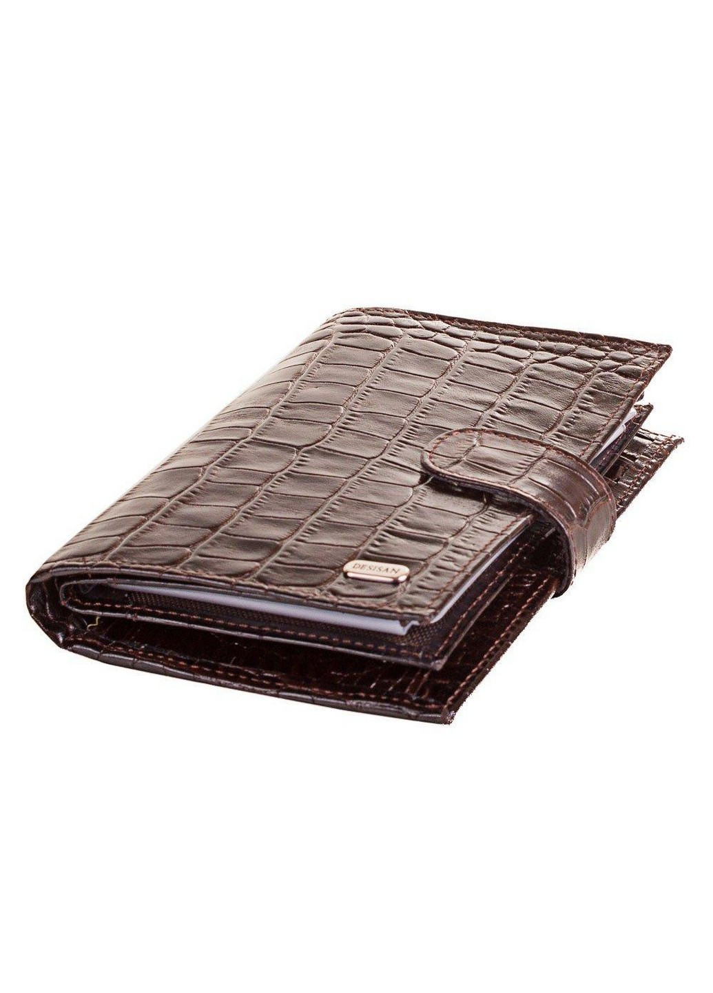 Шкіряна гаманець чоловічий 10,5х14х3 см Desisan (216745707)