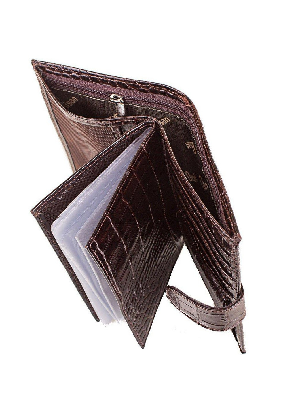 Шкіряна гаманець чоловічий 10,5х14х3 см Desisan (216745707)