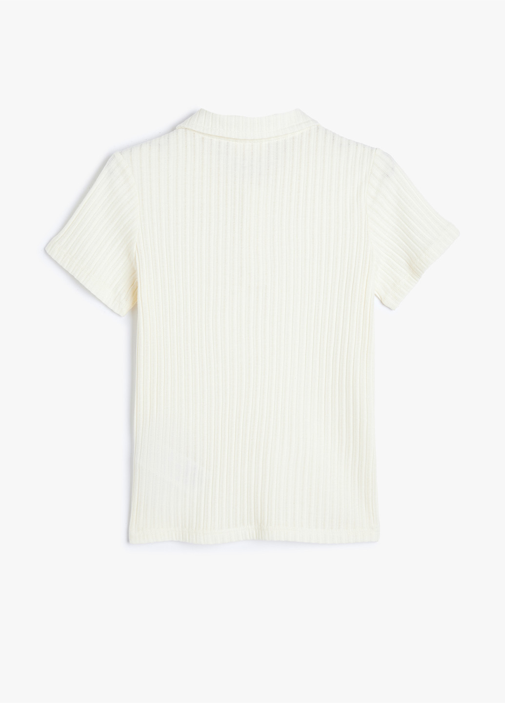 Молочная детская футболка-поло для мальчика KOTON однотонная