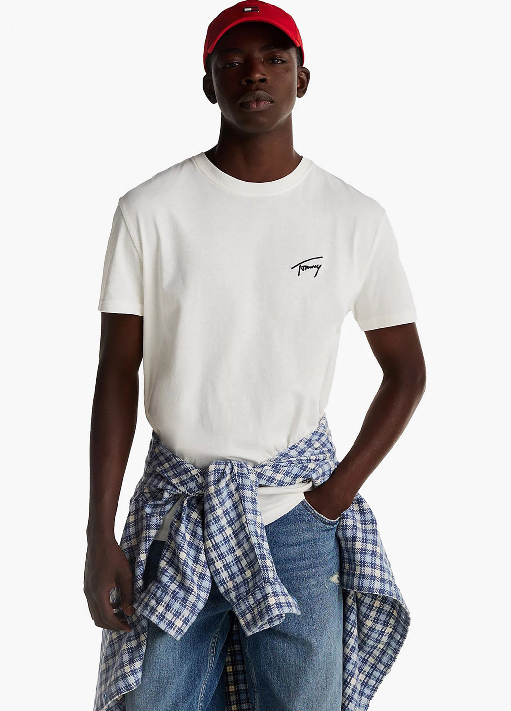 Біла футболка Tommy Jeans