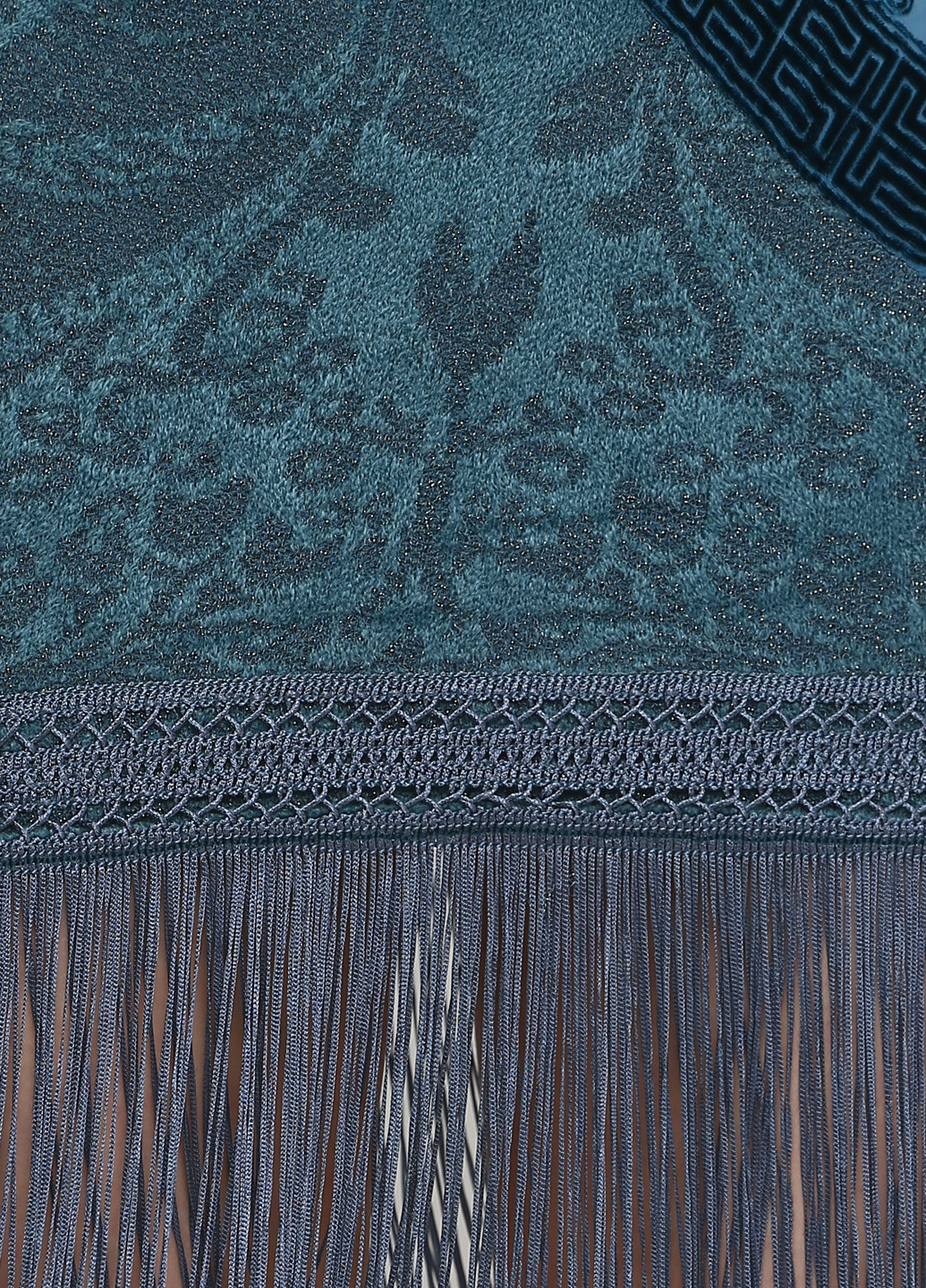 Темно-бирюзовое кэжуал платье футляр Class Cavalli с абстрактным узором