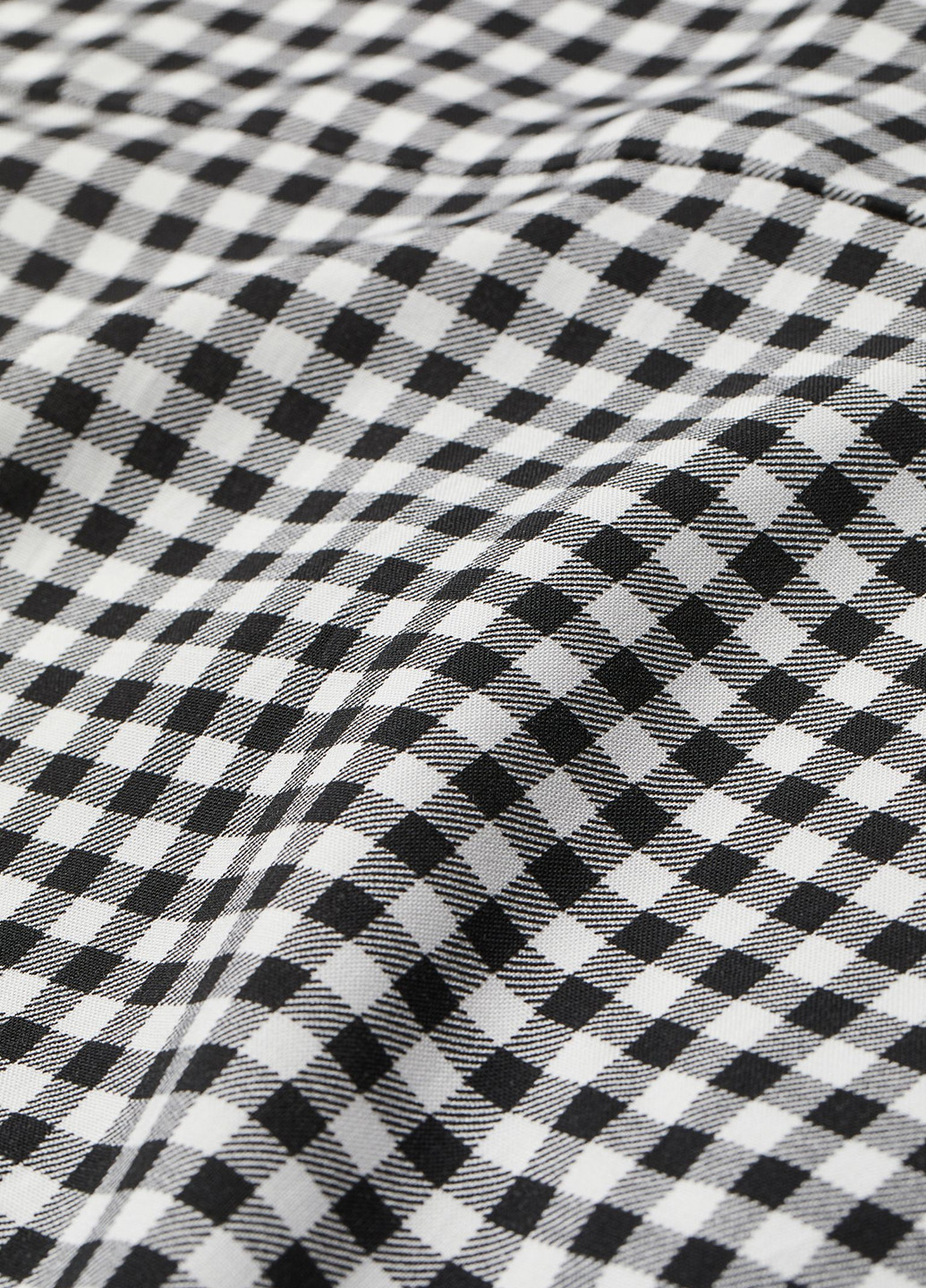 Черно-белое кэжуал платье H&M в клетку