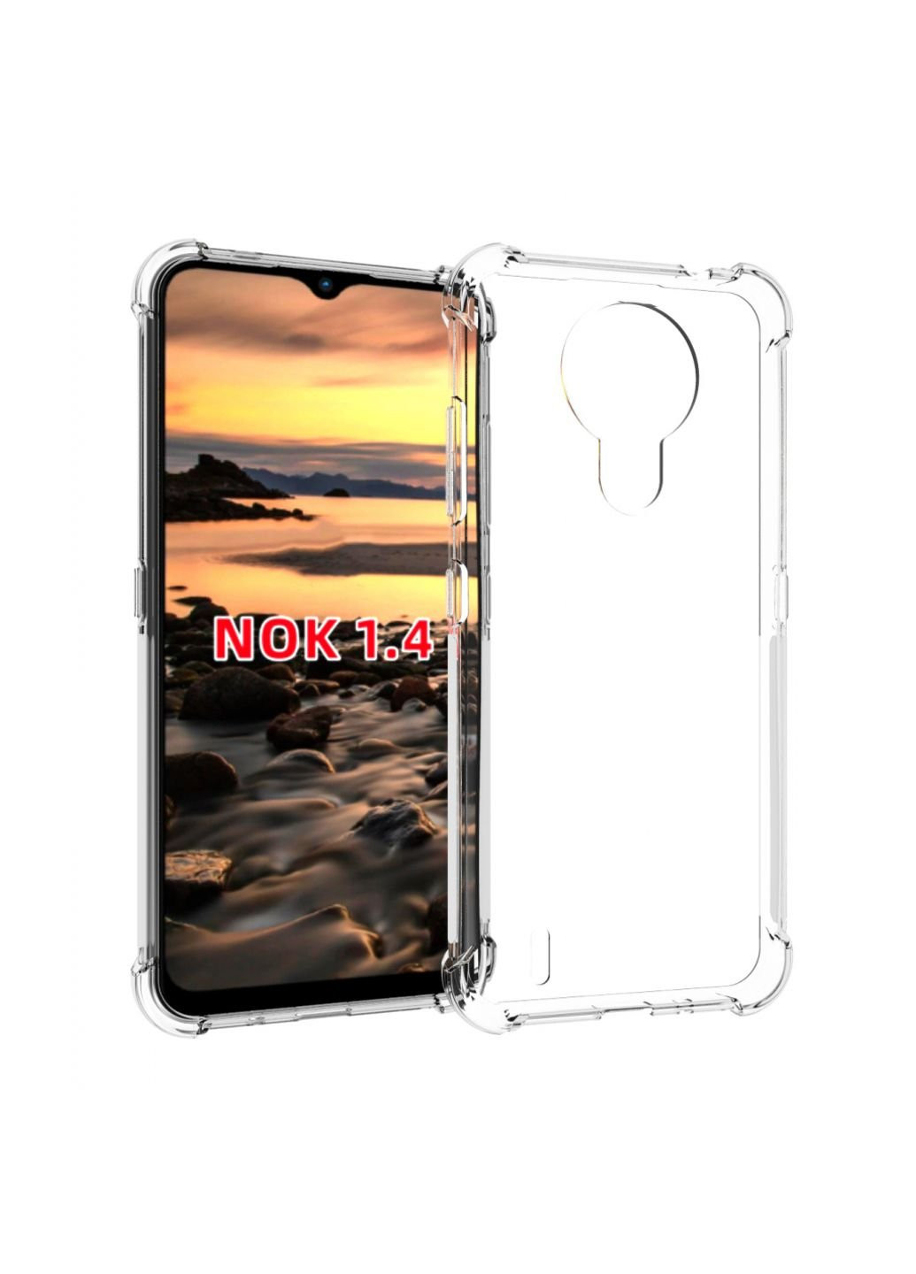 Чохол для мобільного телефону Anti-Shock Nokia 1.4 Clear (706965) BeCover (252572250)